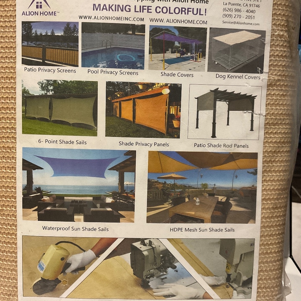 Alion Home© Elegant Privacy Screen for Backyard Deck, Patio, Balcony